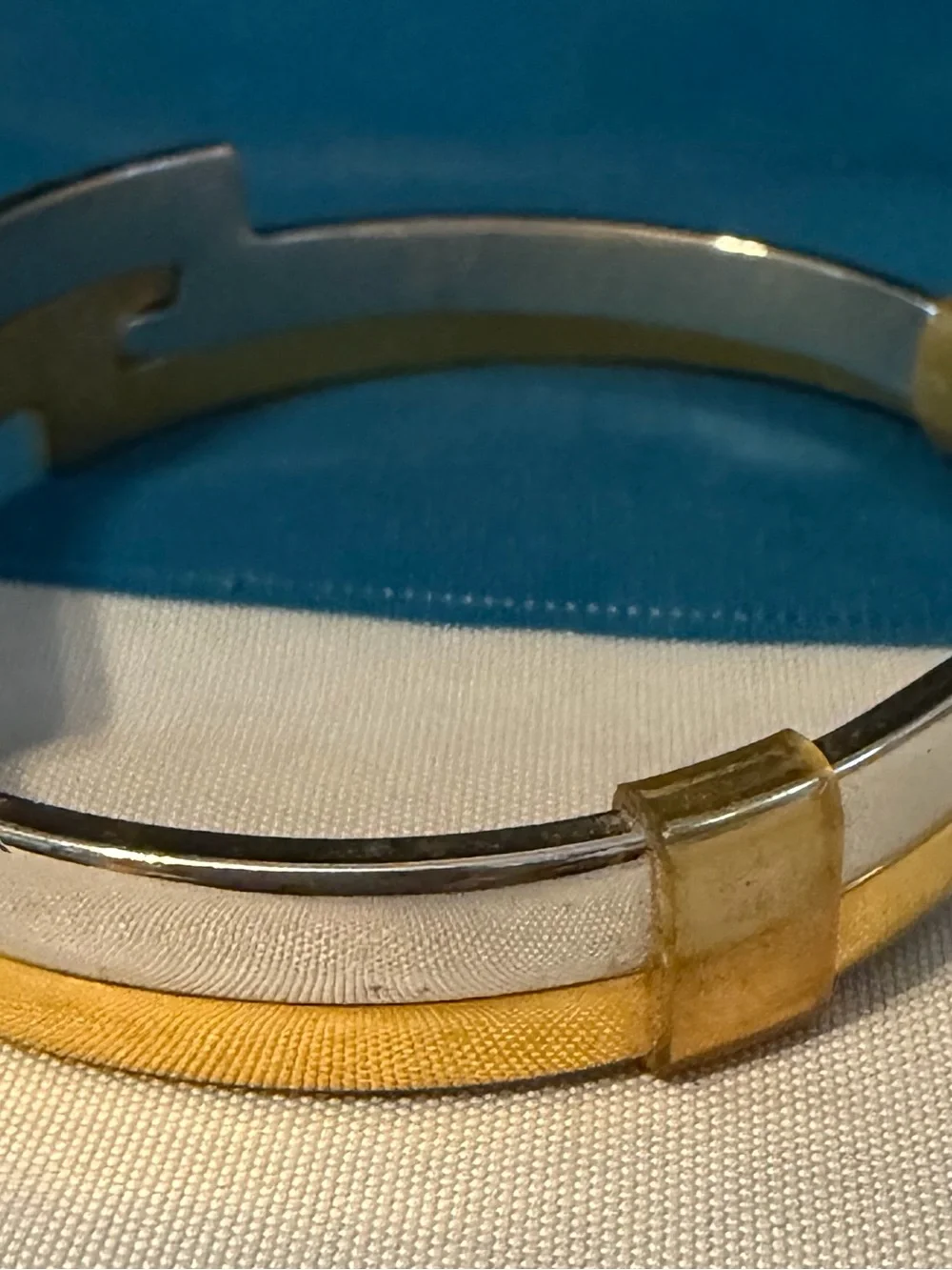 Avon Two-Tone Metal Cuff Bracelet - Gold & Silver